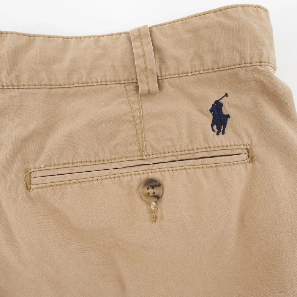 Polo Ralph Lauren Relaxed Fit Chino Shorts Tan Pony Khaki Men 32